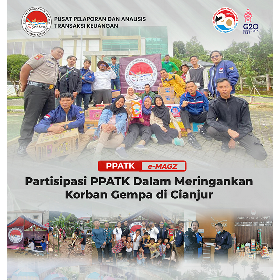 PPATK Peduli Korban Gempa Cianjur