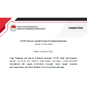PPATK Perkuat Langkah Kolaboratif dengan Kemenkeu