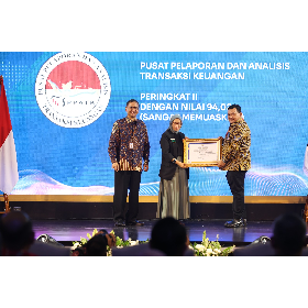 PPATK Raih Predikat Sangat Memuaskan dari ANRI