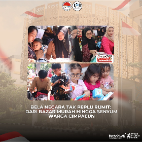 Bela Negara Tak Perlu Rumit: Dari Bazar Murah hingga Senyum Warga Cimpaeun